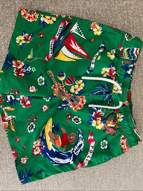 Ralph Lauren Other - Ralph Lauren Green Floral & Nautical Print Swim Shorts